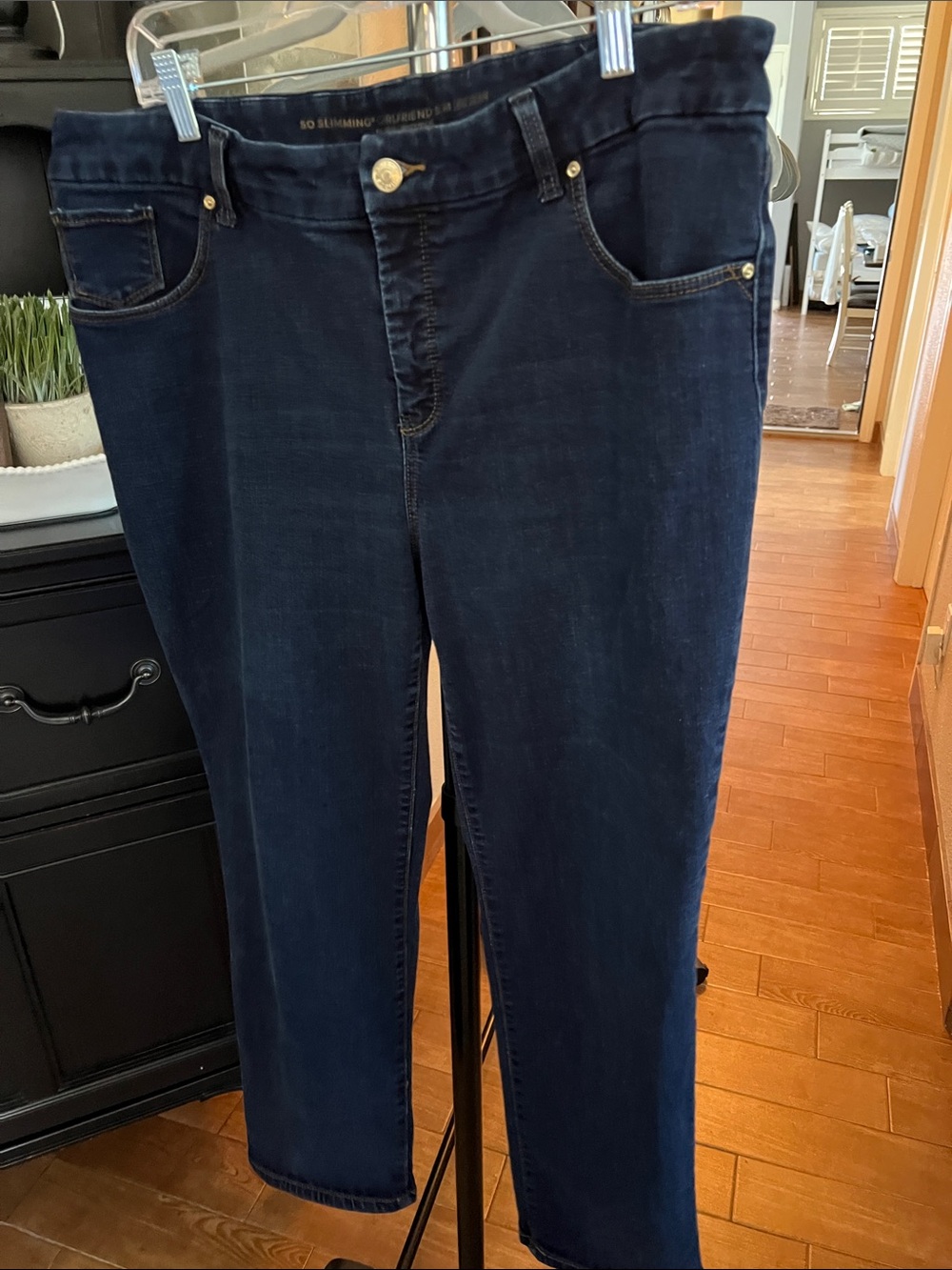 Chico's Dark Navy Straight Leg Jeans